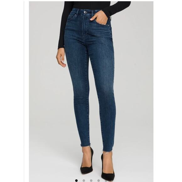 Good American Jeans Good Legs Skinny Chewed Hem 2 / 26 - Picture 4 of 13